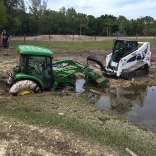 Bobcat machine on site